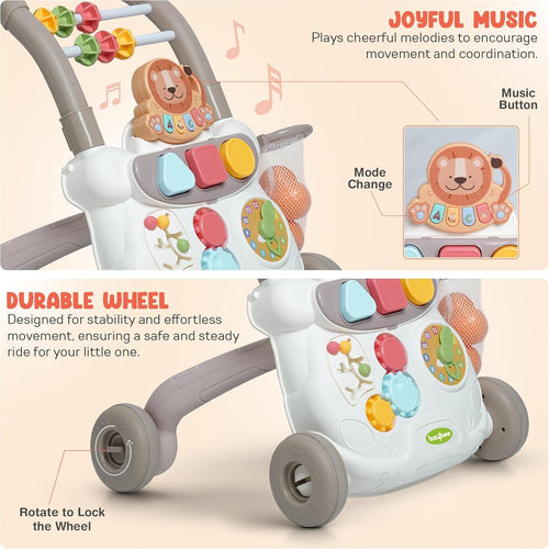 Baybee Baby Activity Walker with Music & Lights for 0 - 2 Years