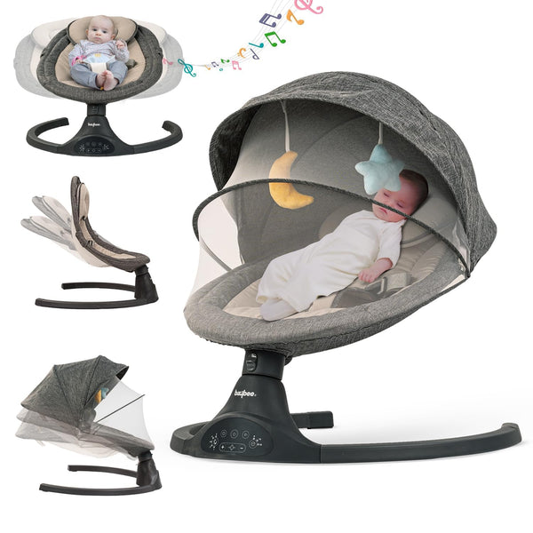 Baybee Electric Baby Swing Cradle with Music & Remote for 0-2 Years