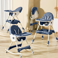 Baybee 4-1 Baby High Chair,Convertible Baby Rocking Chair,Foldable Infant Dining Chair