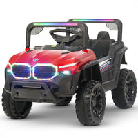 Baybee Alfton Pro Battery Operated Jeep for Kids, Ride on Toy Kids Car with RGB Lights & Music
