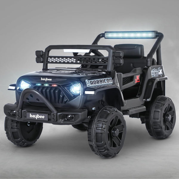 Baybee Turbo Ride On Car for Kids with LED Lights 2-7 Years