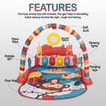 Baybee Baby Play Mat 2 In 1 Kick & Play Gym For Infants 0-36 Months