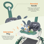 Baybee 3 IN 1 Baby Walker Cum Rocker, Activity Walker for Baby with 3 Height Adjustable & Parental Push Handle & Musical Bar