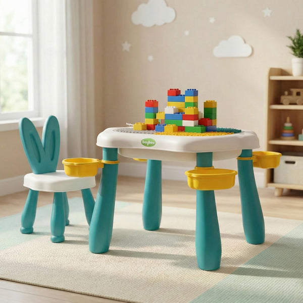 Baybee Kids Study Table with Chair & Storage for 2 Years
