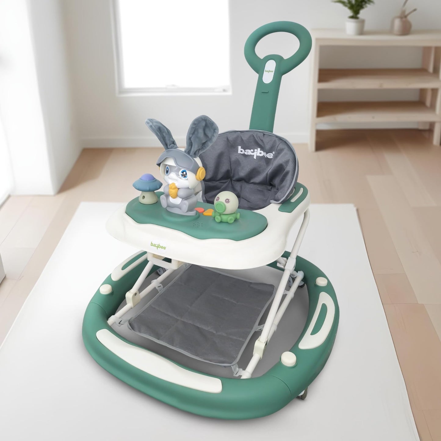 Baybee 3 IN 1 Baby Walker Cum Rocker, Activity Walker for Baby with 3 Height Adjustable & Parental Push Handle & Musical Bar