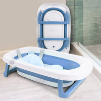 Baybee Avery Foldable Baby Bath Tub for Kids , Baby Bath Seat with Soft Cushion & Drainer
