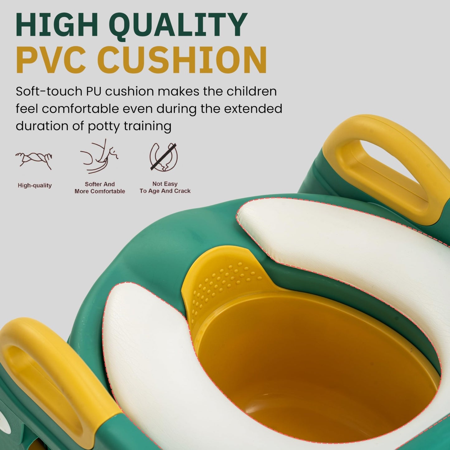 Baybee Vega 3-in-1 Baby Potty Seat With Ladder for Kids, Baby Potty Ladder Training Potty Chair with Splash Guard & Cushion Seat