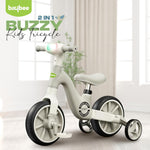 Baybee Buzzy Baby Tricycle 2-in-1 Balance Bike with Music for Kids 1-5 Years