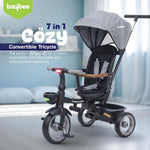 Baybee Cozy Kids Tricycle With Rotatable Seat & Canopy for 1-5 Years