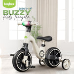 Baybee Buzzy Baby Tricycle 2-in-1 Balance Bike with Music for Kids 1-5 Years