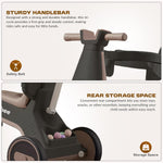 Baybee Zeno 3 in 1 Tricycle with Canopy, Light & Music for Kids 1-5 Years