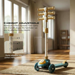 Baybee 3 Wheel Kick Scooter with LED Wheels for Kids 3-8 Years