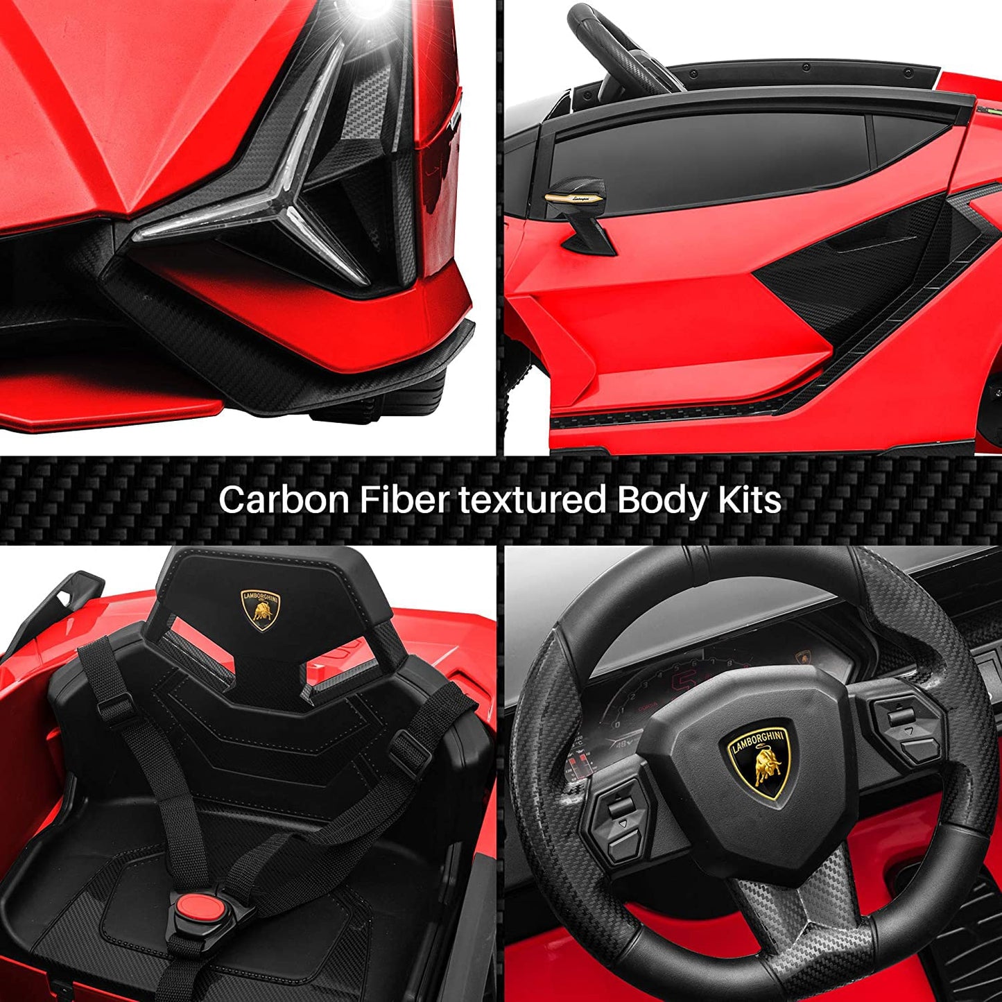 Baybee Licensed Sian Battery Operated Car for Kids, Ride on Toy Kids Car with Music, Light & USB | Electric Battery Car for Kids
