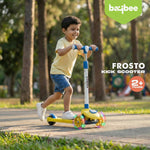 Baybee 3 Wheel Kick Scooter with LED Wheels for Kids 3-8 Years