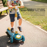 Baybee 3 Wheel Kick Scooter with LED Wheels for Kids 3-8 Years