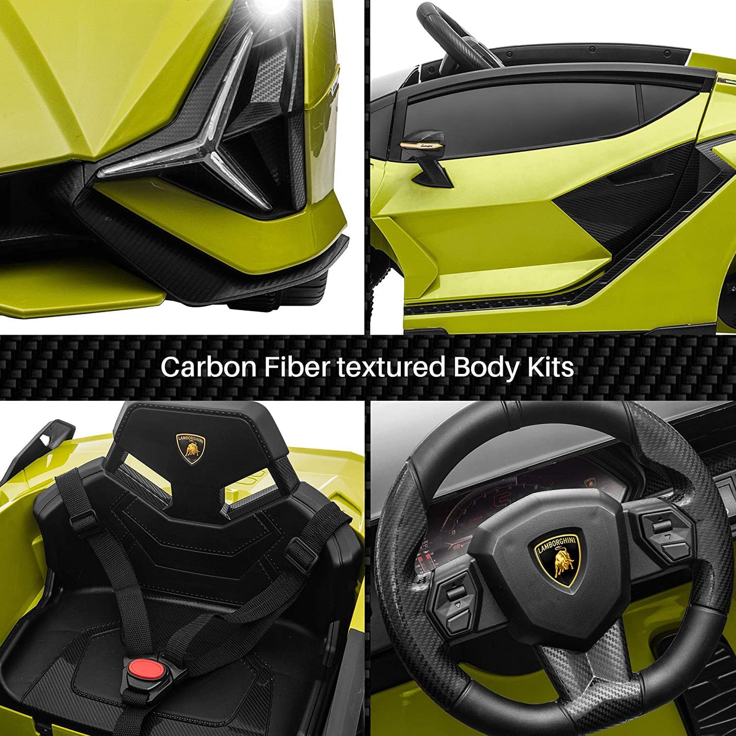 Baybee Licensed Sian Battery Operated Car for Kids, Ride on Toy Kids Car with Music, Light & USB | Electric Battery Car for Kids
