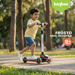 Baybee 3 Wheel Kick Scooter with LED Wheels for Kids 3-8 Years