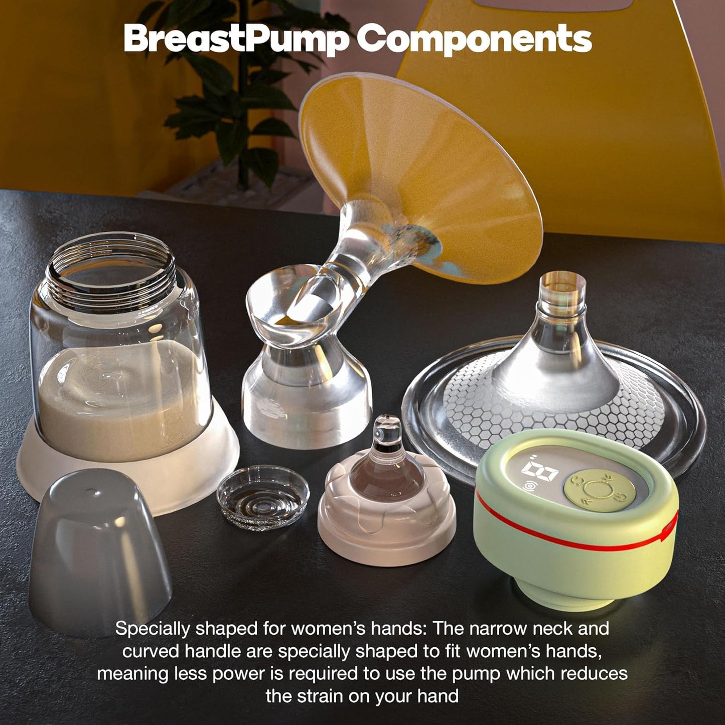 Baybee Mivac Electric Breast Pump, Automatic Breast Pump with LED Display, 4 Modes, 9 Suction Levels & Massage Function