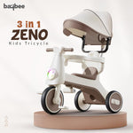Baybee Zeno 3 in 1 Tricycle with Canopy, Light & Music for Kids 1-5 Years