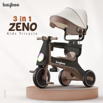 Baybee Zeno 3 in 1 Tricycle with Canopy, Light & Music for Kids 1-5 Years