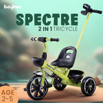 Baybee Spectre Baby Tricycle with Push Handle & Basket for Kids 2-5 Years
