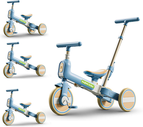 Baybee Novak 4 in 1 Baby Tricycle with Parent Handle for Kids 1.5-5 Years