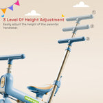 Baybee Novak 4 in 1 Baby Tricycle with Parent Handle for Kids 1.5-5 Years