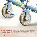 Baybee Novak 4 in 1 Baby Tricycle with Parent Handle for Kids 1.5-5 Years
