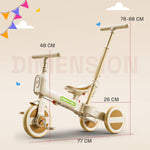Baybee Novak 4 in 1 Baby Tricycle with Parent Handle for Kids 1.5-5 Years