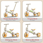 Baybee Novak 4 in 1 Baby Tricycle with Parent Handle for Kids 1.5-5 Years