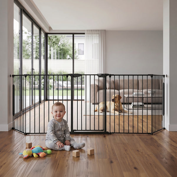 Baybee Baby Safety Gate for Kids 3-6 Years Foldable Metal Design